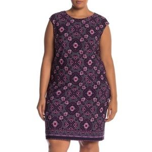 Vince Camuto Cap Sleeve Sheath Dress (Plus Size)